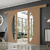 Easy Glide Sliding Door / The guides are made of white nylon and can be adjusted to accommodate.