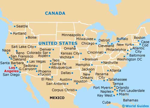 Orientation: State Map of California - Los Angeles 