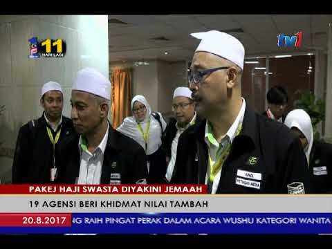 VIDEO : laporan haji 2017: pakej haji swasta diyakini jemaah [20 ogos 2017] - lebih 5 ribu jemaah memilih pakejlebih 5 ribu jemaah memilih pakejhajiswasta tahun ini… cerminan keyakinan orang ramai terhadap khidmat yang diberikan ...