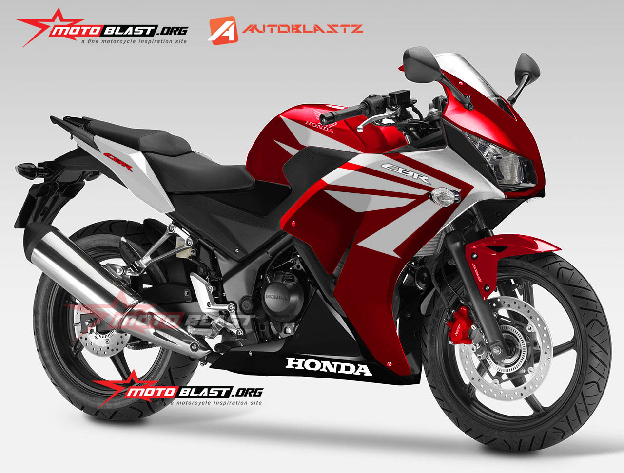 Modif striping Honda Cbr150R Lokal &CBR250R Red - joss 