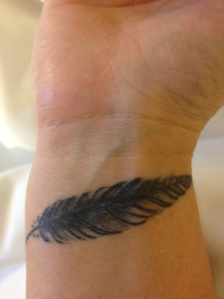 my feather tattoo on my wrist tattoos pinterest on feather tattoo ideas on wrist