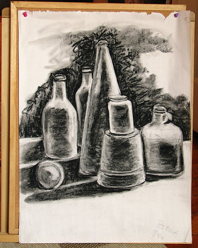 charcoal still  life