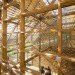 e-MRAK, wooden building, Pisek City Forest Administration, Czech Republic, alternating wooden slats, Architecture, Daylighting, Green Materials, lumber stack, natural light
