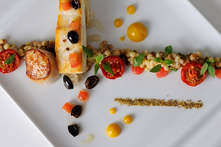 Halibut Recipe With Fregola & Scallops - Great British Chefs