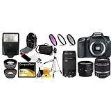 Canon EOS 7D Digital Camera Package With  Canon 18-55, Canon 75-300, canon 50 1.8 Lenses, 16GB SDHC Card and More!!!!!