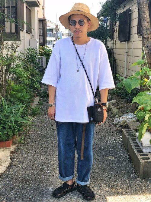 麦わら帽子の夏のコーデ21 メンズに人気のおしゃれな麦わら帽子は 春夏秋冬トレンド情報ピポパ発信局