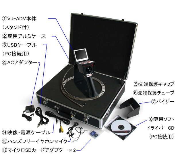 先端可動式工業用内視鏡 F6 9mm Vj Adv5 Aktio アクティオエンジニアリング事業部