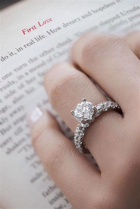 Jewelry, promise rings typically range from $500 to $2,000; 24 White Gold Engagement Rings To Conquer Your Love | Oh