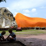 Fotos del viaje a Tailandia con niños, Teo y Oriol en Ayutthaya