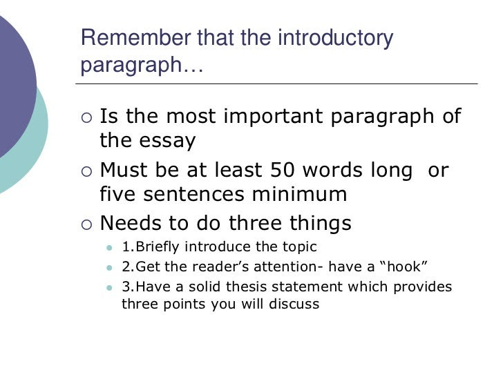 analysis writer How to write introductory paragraph for essay :