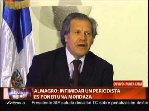 Almagro: Intimidar un periodista es poner una mordaza