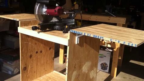 The dwx726 rolling miter saw stand is a convenient solution to transporting a saw between jobsites. DIY Mitersaw Table - YouTube