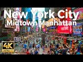 New York City Walking Tour Part 1 - Midtown Manhattan (4k Ultra HD 60fps)
