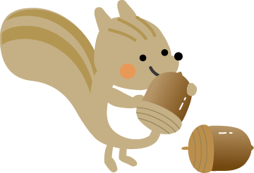 リスのイラスト 秋のイラスト 無料イラスト フリー素材