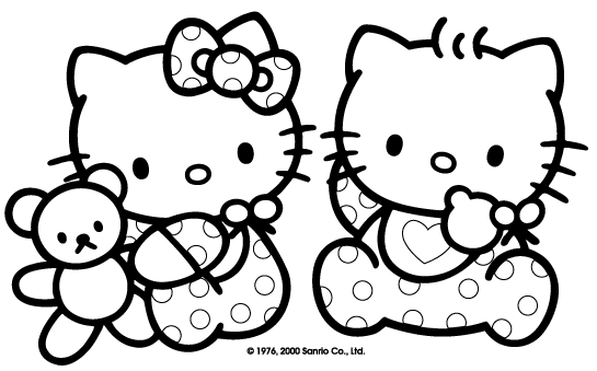Hello Kitty Coloring Pages to print (or something) November 16, 2008