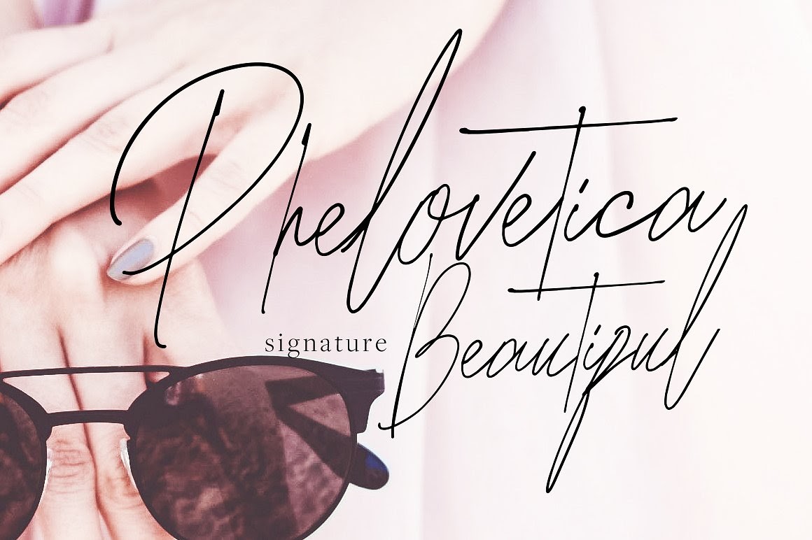 SVG for Cricut Seren Script SVG Font Free PheloveticaScript cut files for your personal DIY projects