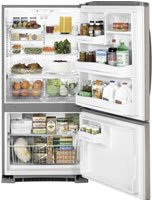 GE GBSL3HCXLLS CleanSteel Bottom Freezer Refrigerator