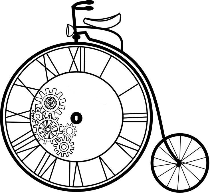 Download printable clock | Art- Bikes | Clipart library
