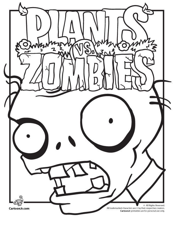 Plants Vs Zombies Garden Warfare Coloring Pages at  