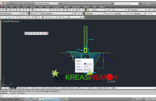 Gambar Kerja Pondasi Batu Kali + Download *DWG  Ide 