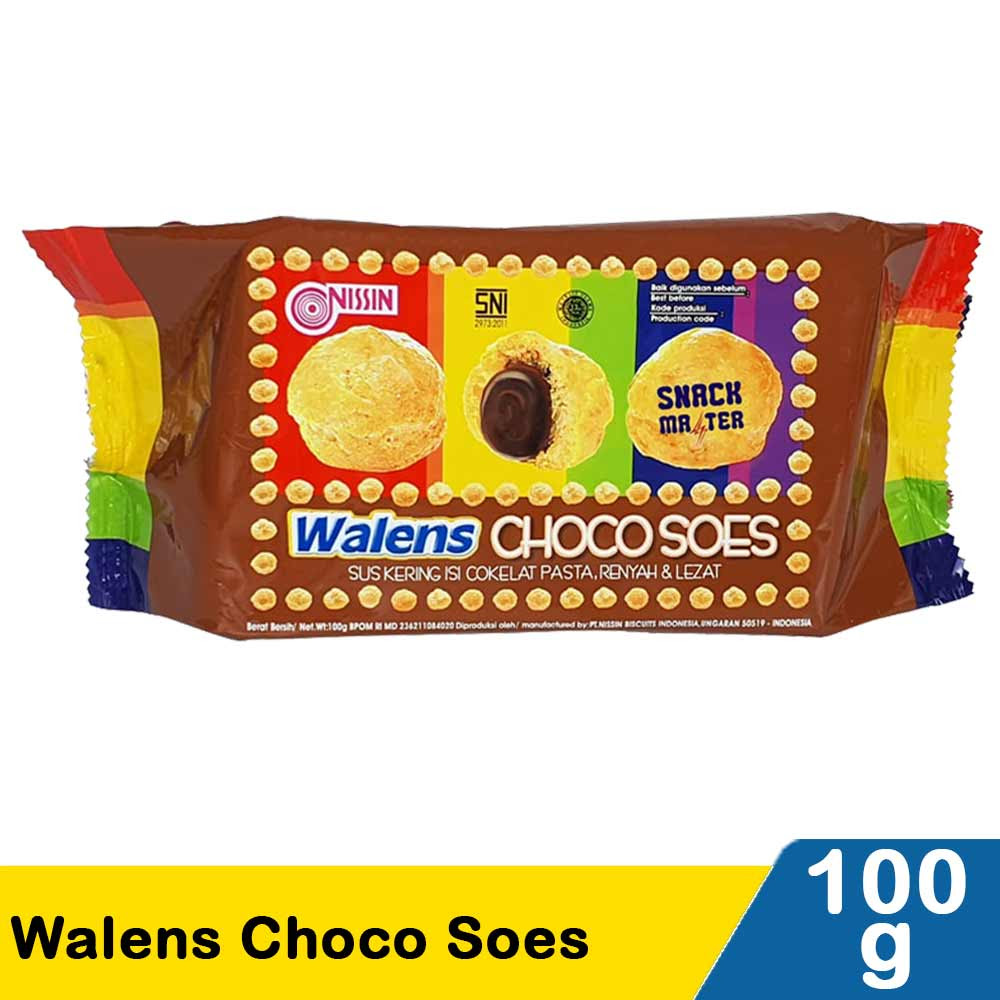 Nissin Walens Choco Soes Pck 100G | KlikIndomaret