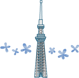東京スカイツリーのイラスト 無料イラスト素材