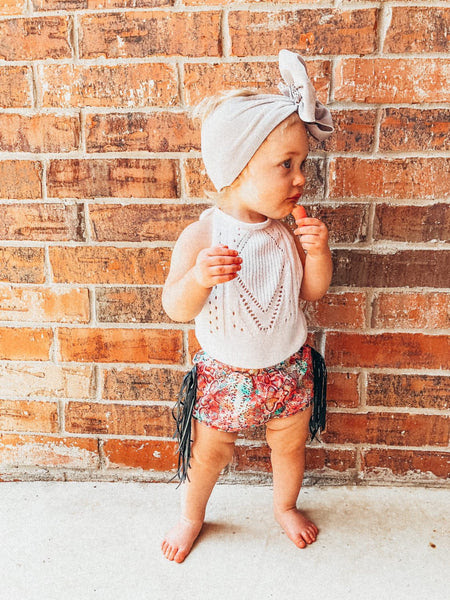 Snakeskin Fringe Bummies Little Gypsies Boutique