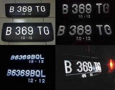 kode plat nomor kendaraan daerah  indonesia