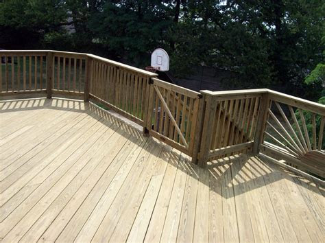 wood deck  gate  boards   degree angle wood