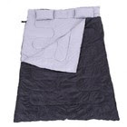 Huge Double Sleeping Bag 23F/-5C 2 Person Camping Hiking 86"x60" W/2 Pillows New