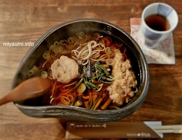 お寺カフェ夢想庵の やくよけそば みやぎ海べの旅案内