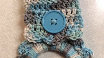 Crochet Hand Towel Holder
