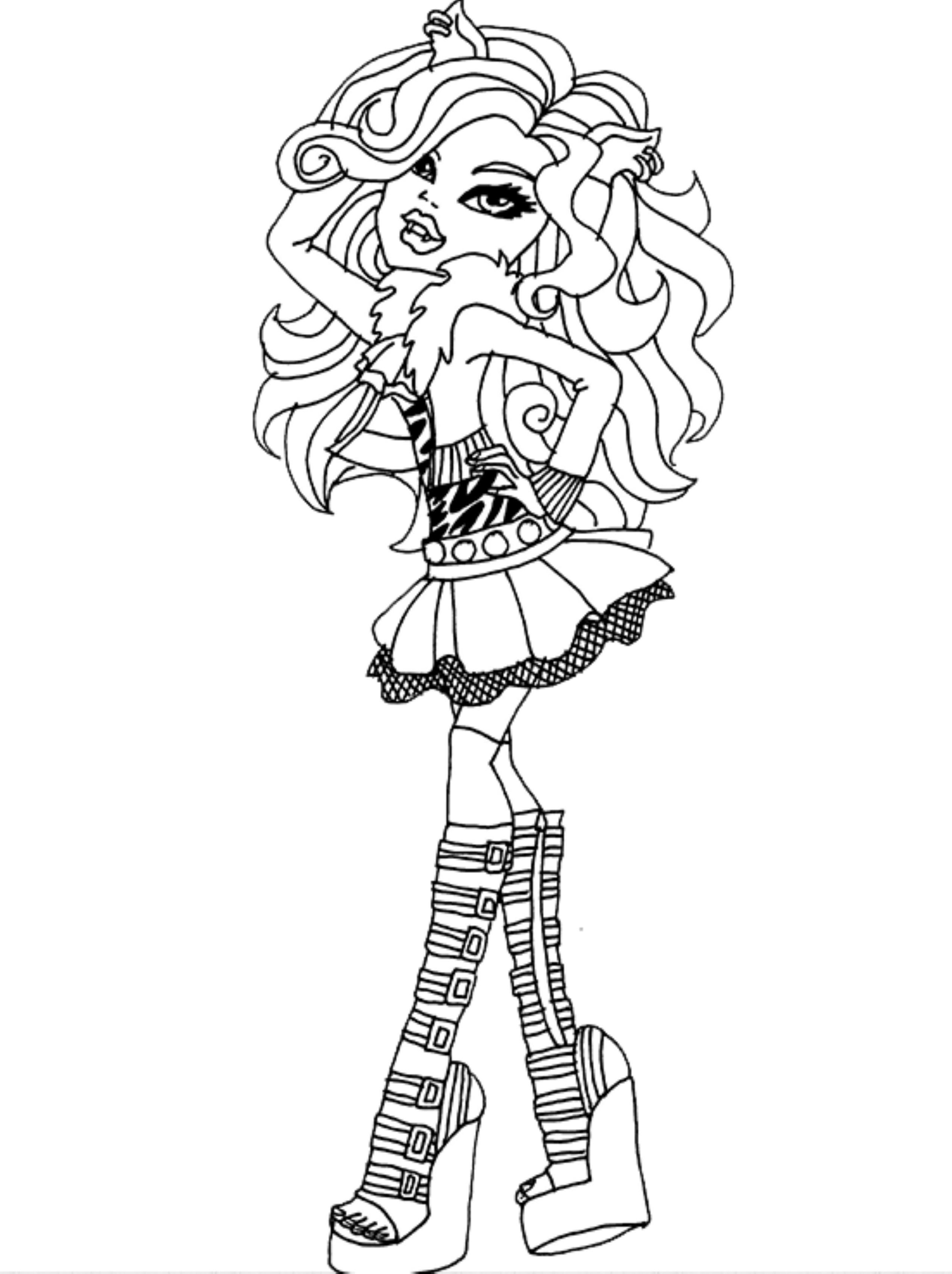 Download Monster High Clawdeen Wolf Drawing at GetDrawings | Free download