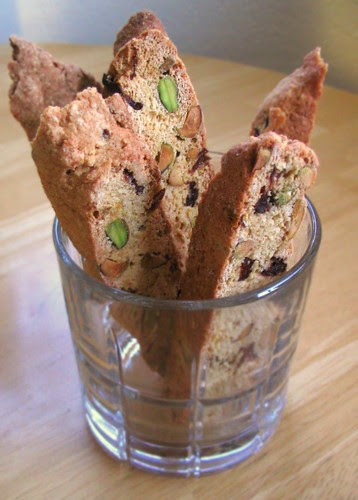 Orange Cranberry Pistachio Biscotti