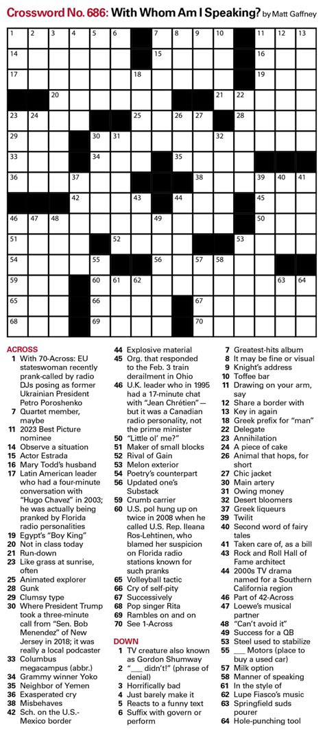  puzzles printable crossword issue march 10 2023