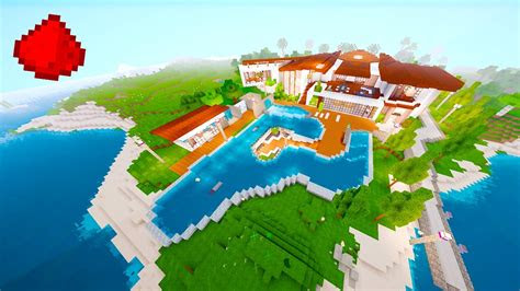 redstone beach house redstone modern house minecraft