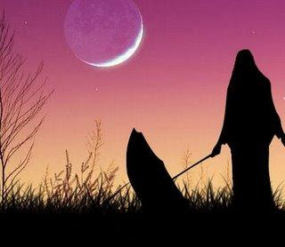Wanita Berhijab Kartun Sedih