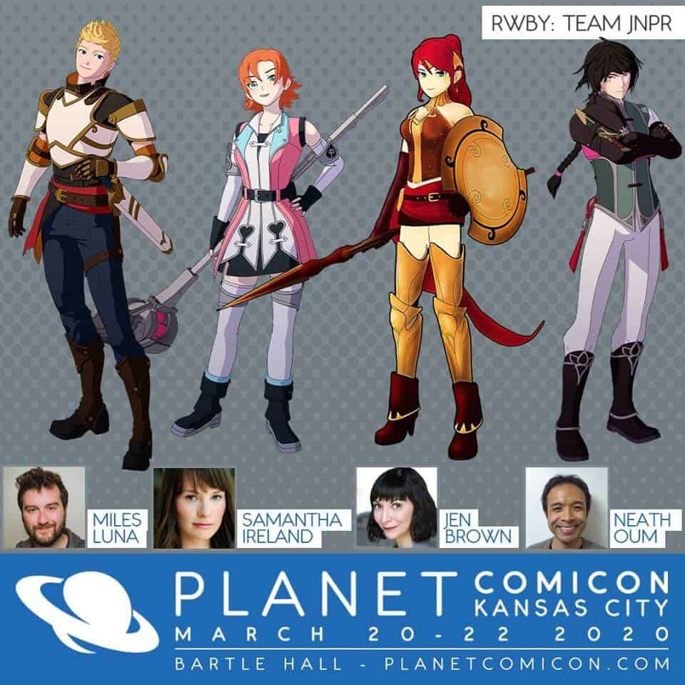 Rwby S Team Jnpr Comes To Planet Comicon Kansas City In A Historic First Convention Scene