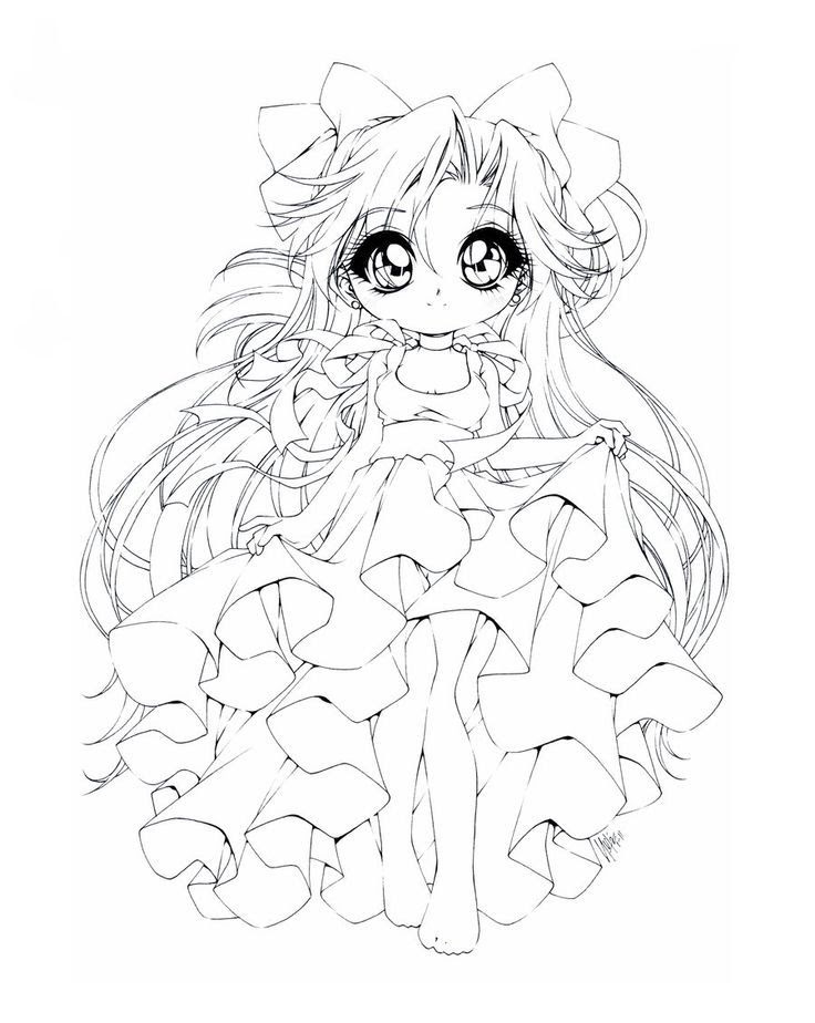 Anime Princess Coloring Pages - Coloring Home