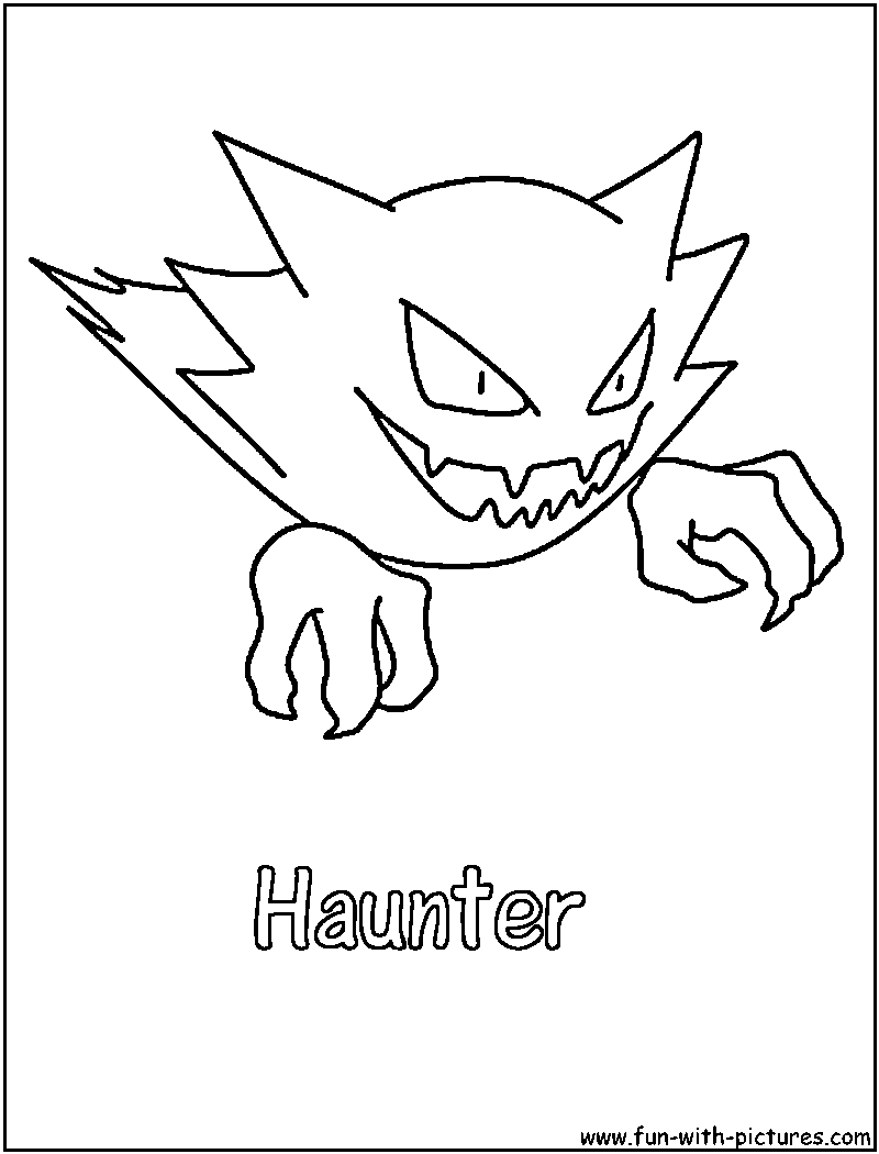 Ghost Pokemon Coloring Pages Free Printable Colouring Ghost Pokemon Coloring Pages Free Printable Colouring