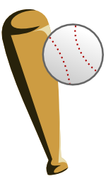 野球のバットとボールのイラスト 無料イラスト作成ソフトinkscape インクスケープ の作品集