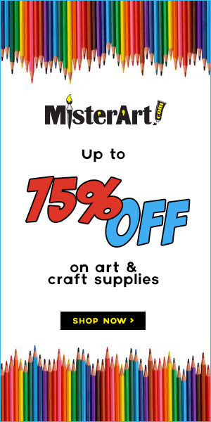 Up to 75% off of Art & Craft supllies