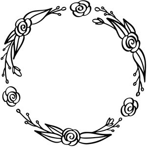 Download Silhouette Design Store - View Design #266717: floral wreath