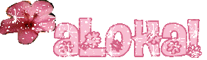 ALOHA - pink glitter greeting Pictures, Images and Photos