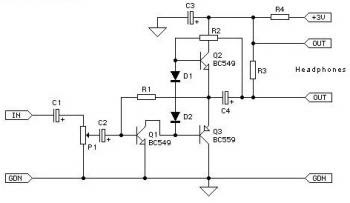 Class AB Headphone Amplifier Circuit Audio Circuit Class AB Headphone Amplifier Circuit Audio Circuit