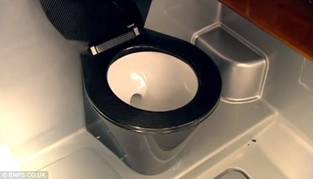 The onboard toilets cost a staggering £7,000 