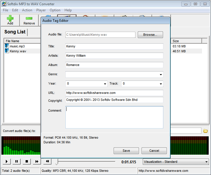 MP3 WAV Converter Software