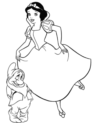 Disney Princess Coloring Pages Snow White. and disney snow white,