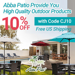 10% Off with Code CJ10! Abba Patio Provide You High Quality Outdoor Products! Free US Shipping!