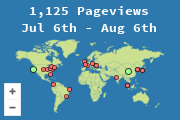 Locations of visitors to this page